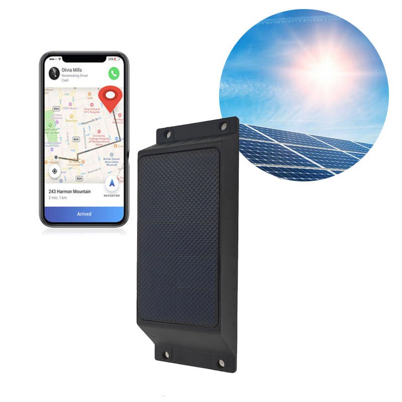 IP67 waterproof Lifetime Battery Standby Solar Panel Power Supply Global Tracking 2G/3G/4G solar tracking device for container